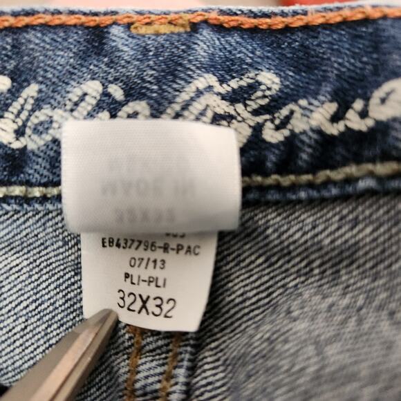 Eddie Bauer Relaxed Fit Straight Leg Jeans Size 32x32 Medium Wash Stretch - Picture 8 of 12